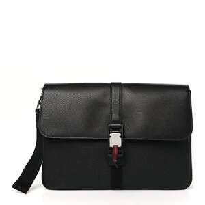 Gucci Calfskin Web Medium Business Case #218904G14B